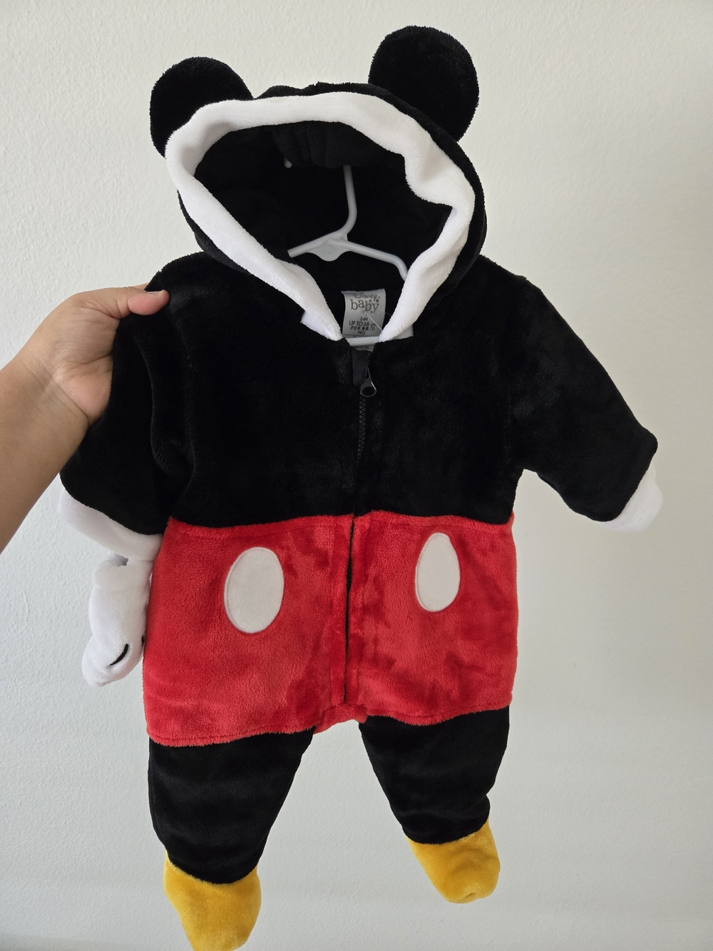 Disney Baby Mickey Mouse Costume for Baby Size 3-6 months